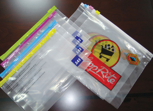  LDPE clear plastic slider zip lock bag A